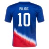 Oficiální Fotbalový Dres Spojené Státy Americké Pulisic 10 Hostující 2024 pro Muži